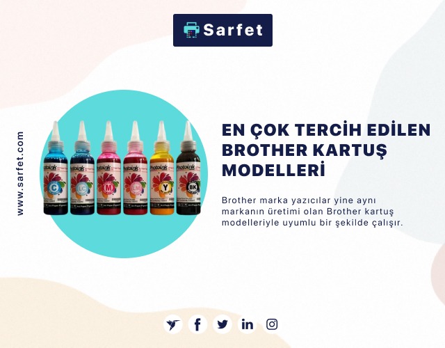 En Çok Tercih Edilen Brother Kartuş Modelleri 