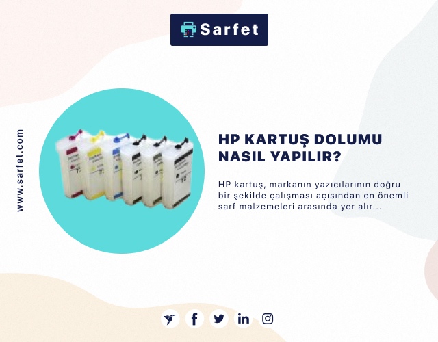 HP Kartuş Dolumu Nasıl Yapılır? 