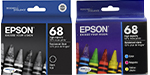 Epson T0681 T0684 Uyumlu Kartuş Mürekkebi 4 Renk