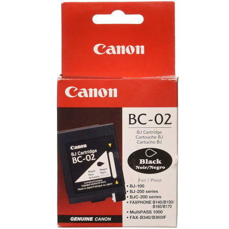 Canon BC-02 Black Siyah Orijinal Mürekkep Kartuş