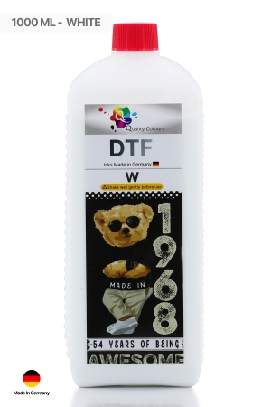 Qc - DTF Tekstil Baskı Mürekkebi Beyaz 1000ml