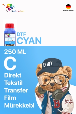 DTF Tekstil Baskı Mürekkebi Mavi 250ml - 2