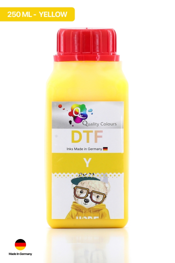 Qc - DTF Tekstil Baskı Mürekkebi Sarı 250ml