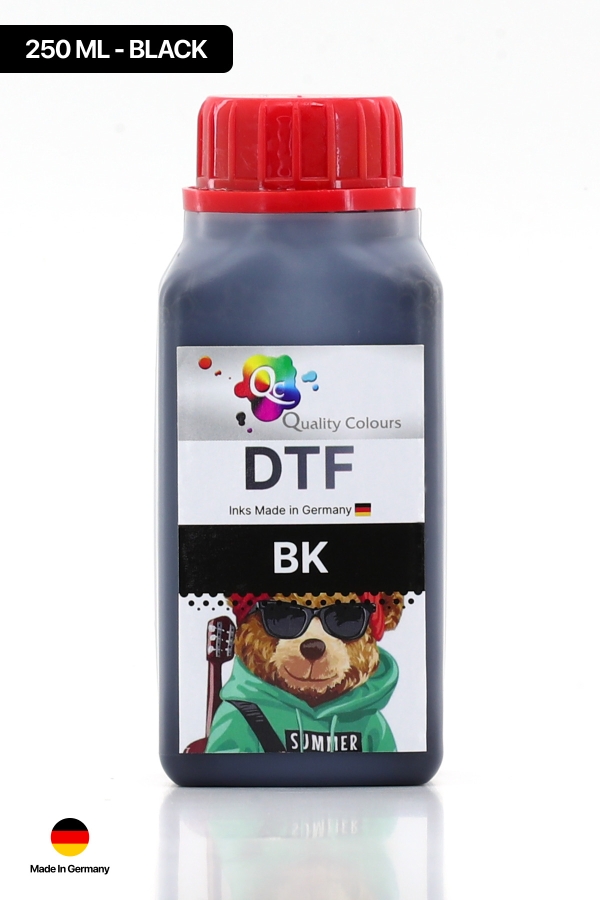 Qc - DTF Tekstil Baskı Mürekkebi Siyah 250ml