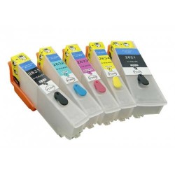 EPSON - Epson 26XL T2621 T2631 T2634 Uyumlu Kolay Dolabilen Kartuş 5 Renk