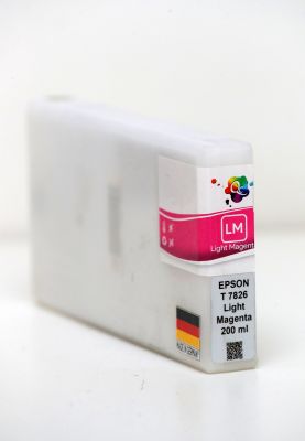 Qc - QC Epson T7826 Surelab SL-D700 Uyumlu Light Magenta Açık Kırmızı Kartuş