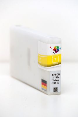 Qc - QC Epson T7824 Surelab SL-D700 Uyumlu Yellow Sarı Kartuş