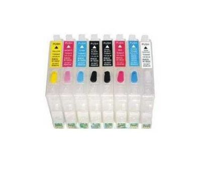 EPSON - Epson T0341 T0348 Uyumlu Kolay Dolabilen Kartuş 8 Renk