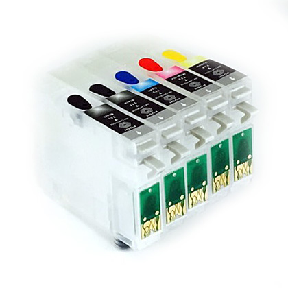 Epson T0711x2 T0714 Uyumlu Kolay Dolabilen Kartuş 5 Renk