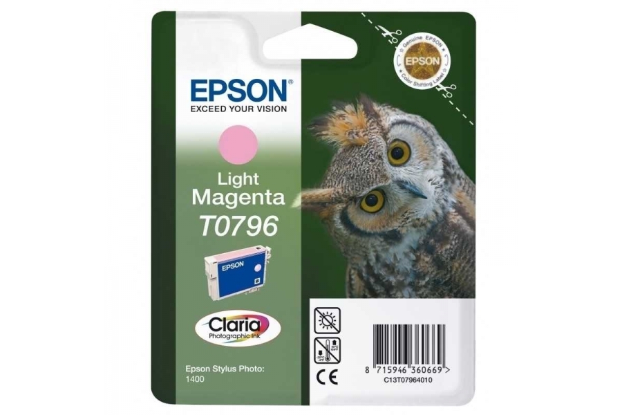 Epson T0796 Light Magenta Açık Kırmızı Orijinal Mürekkep Kartuş