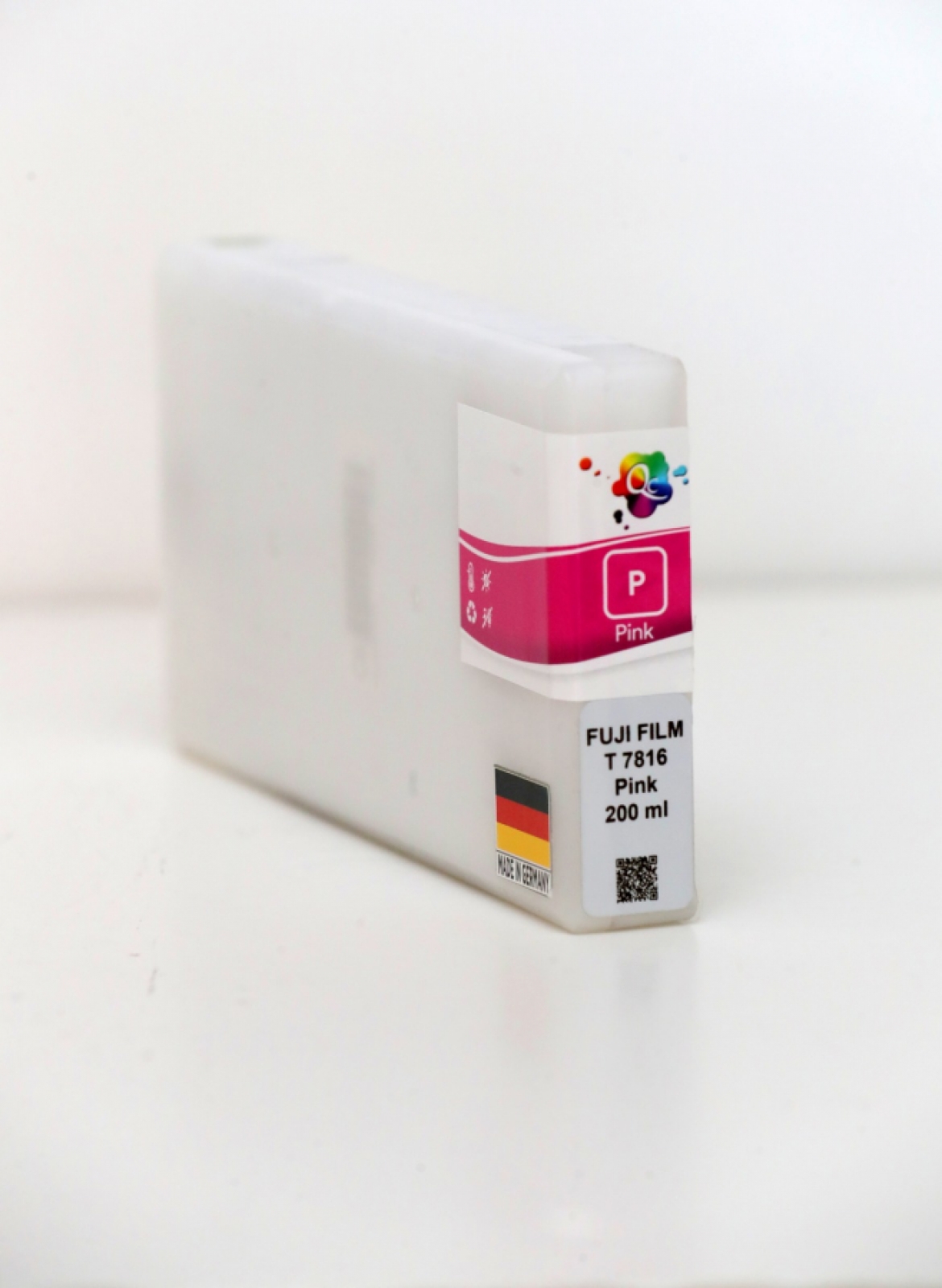 QC Fujifilm DX100 Uyumlu Muadil Mürekkep Kartuş P Pink Pembe 200ml