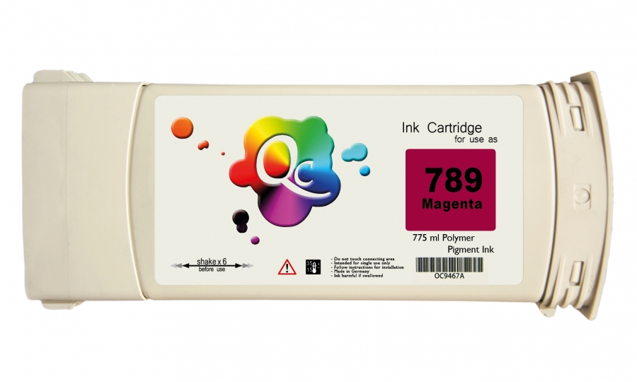 HP 789 CH617A Magenta Kırmızı Muadil Mürekkep Kartuş 775ml