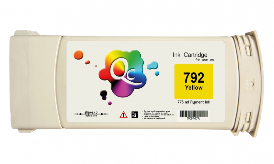 HP 792 CN708A Yellow Sarı Muadil Mürekkep Kartuş 775ml