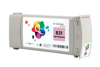 HP - HP 831 CZ699A Light Magenta Açık Kırmızı Lateks Muadil Kartuş 775ml