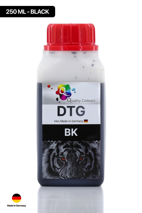  - Qc Brother DTG Tekstil Baskı Mürekkebi Siyah 250 ML