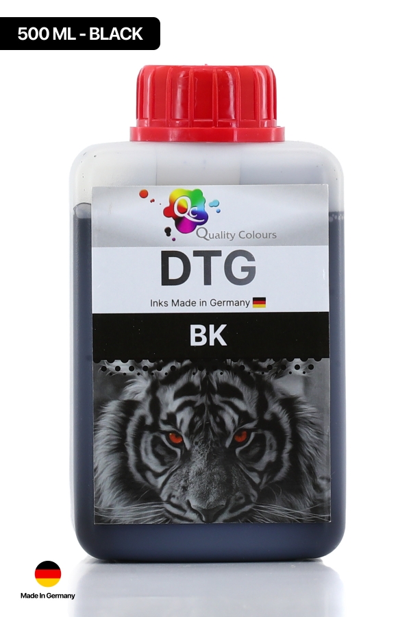  - Qc Brother DTG Tekstil Baskı Mürekkebi Siyah 500 ML