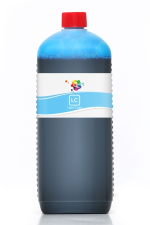 EPSON - Qc Epson 108 Uyumlu Mürekkep 1000ml LC Dye Light Cyan Açık Mavi