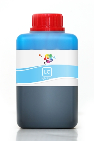 EPSON - Qc Epson 108 Uyumlu Mürekkep 500ml LC Dye Light Cyan Açık Mavi