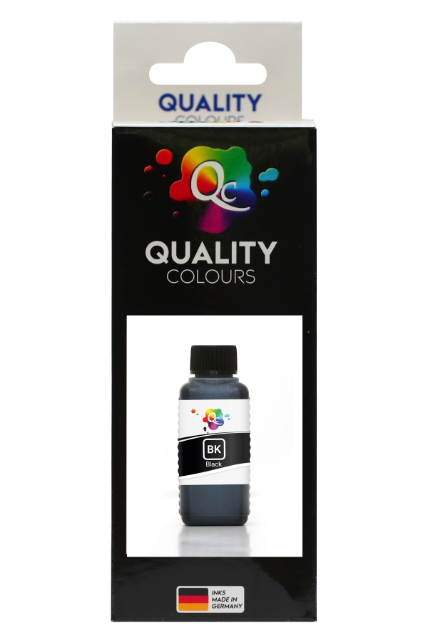 EPSON - Qc Epson 110 Uyumlu Mürekkep 100ml BK Pig Black Siyah