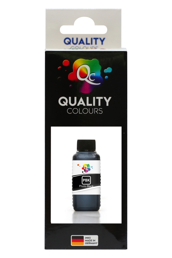 EPSON - Qc Epson 114 / 115 Uyumlu Mürekkep 100ml PBK Dye Photo Black Foto Siyah
