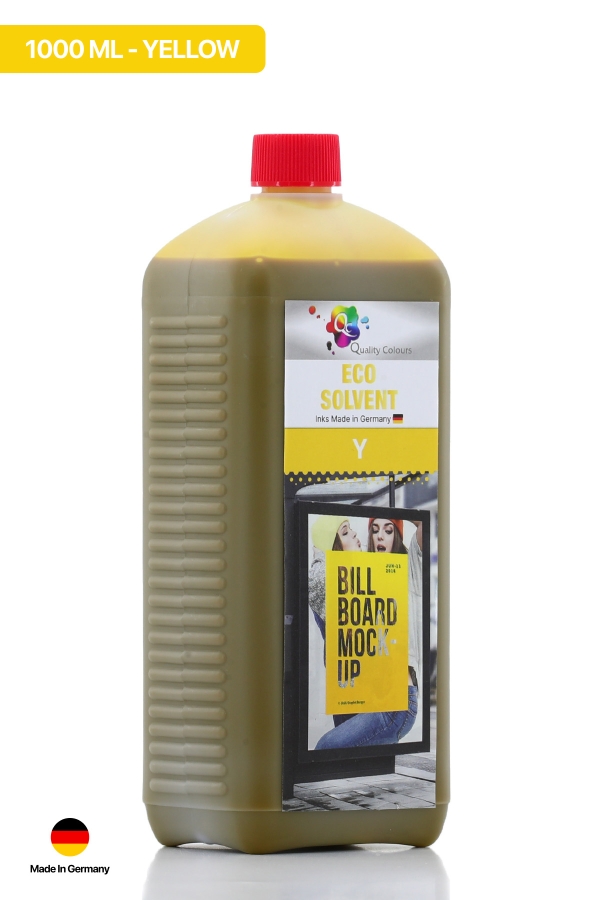 Qc - Qc Epson Eco Solvent Boya Yellow Sarı 1000ml
