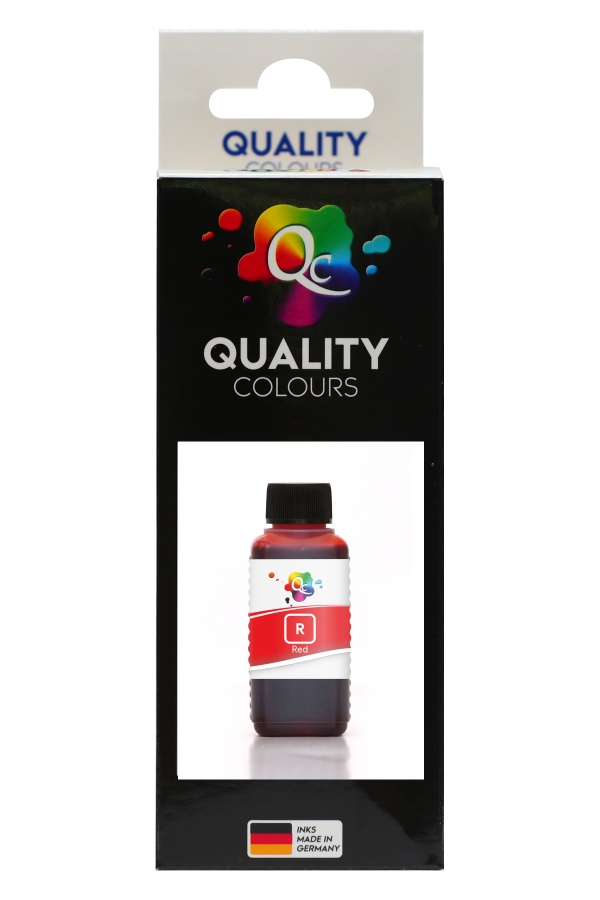 EPSON - Qc Epson Expression Photo Serisi Yazıcılar İçin Uyumlu Mürekkep 100ml R Dye Red Kırmızı