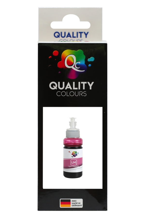 EPSON - Qc Epson L Serisi Yazıcılar İçin Uyumlu Mürekkep 70ml LM Dye Light Magenta Açık Macenta