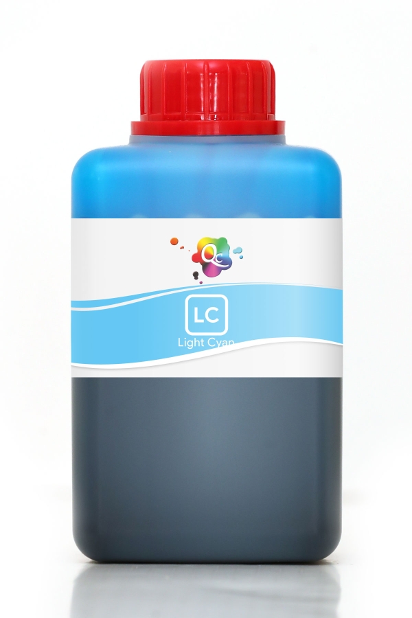 EPSON - Qc Epson L Serisi Yazıcılar İçin Uyumlu Mürekkep 500ml LC Dye Light Cyan Açık Mavi