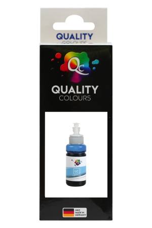 EPSON - Qc Epson L Serisi Yazıcılar İçin Uyumlu Mürekkep 70ml LC Dye Light Cyan Açık Mavi