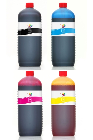 EPSON - Qc Epson EcoTank Serisi Yazıcılar İçin Uyumlu Mürekkep Seti 1000ml 4 Renk