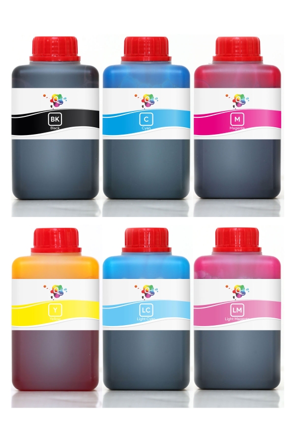 EPSON - Qc Epson L Serisi Yazıcılar İçin Uyumlu Mürekkep Seti 500ml 6 Renk