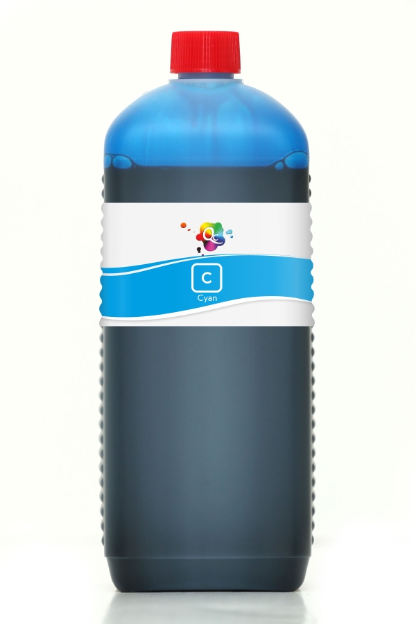EPSON - Qc Epson L Serisi Yazıcılar İçin Uyumlu Mürekkep 1000ml C Dye Cyan Mavi
