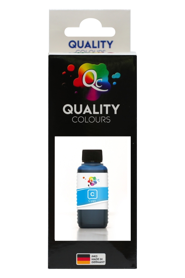 EPSON - Qc Epson L Serisi Yazıcılar İçin Uyumlu Mürekkep 100ml C Dye Cyan Mavi