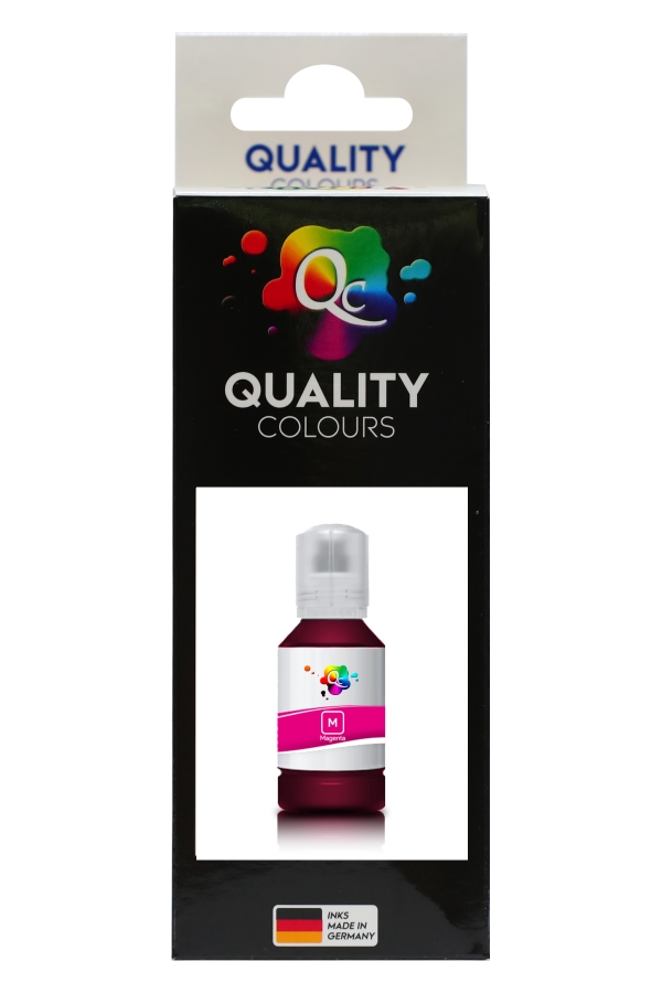 EPSON - Qc Epson L Serisi Yazıcılar İçin Uyumlu Mürekkep 140ml M Dye Macenta Kırmızı