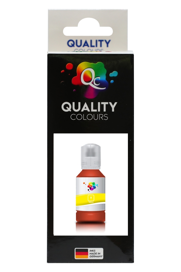 EPSON - Qc Epson L Serisi Yazıcılar İçin Uyumlu Mürekkep 140ml Y Dye Yellow Sarı