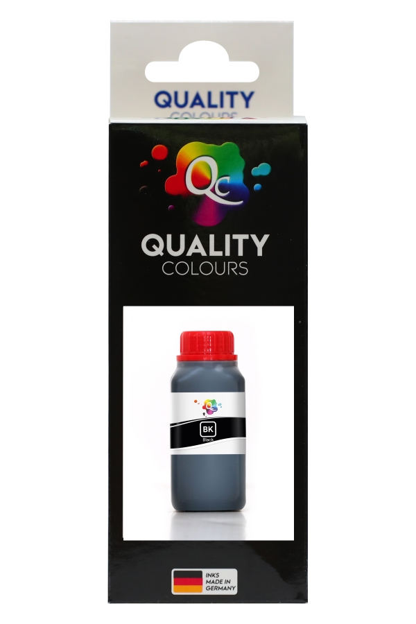 EPSON - Qc Epson L Serisi Yazıcılar İçin Uyumlu Mürekkep 250ml BK Dye Black Siyah