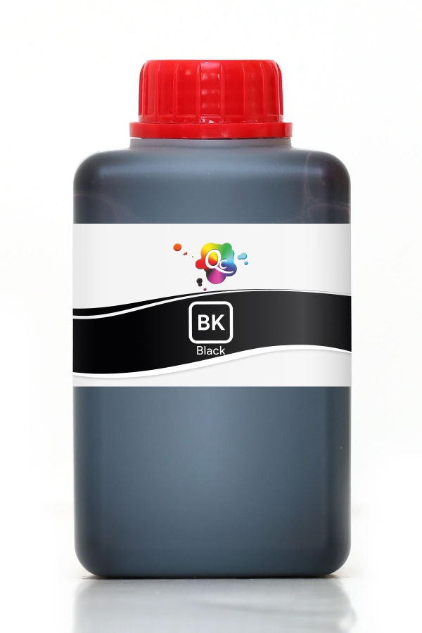 EPSON - Qc Epson L Serisi Yazıcılar İçin Uyumlu Mürekkep 500ml BK Dye Black Siyah