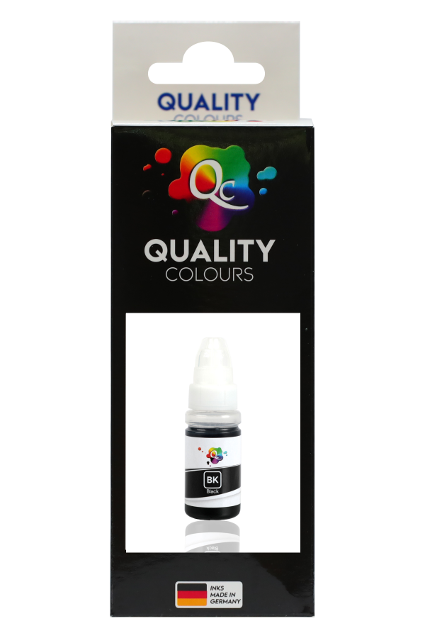 EPSON - Qc Epson L100 Uyumlu Mürekkep 70ml BK Dye Black Siyah