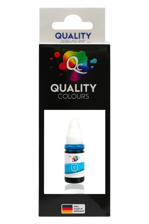 EPSON - Qc Epson L Serisi Yazıcılar İçin Uyumlu Mürekkep 70ml C Dye Cyan Mavi
