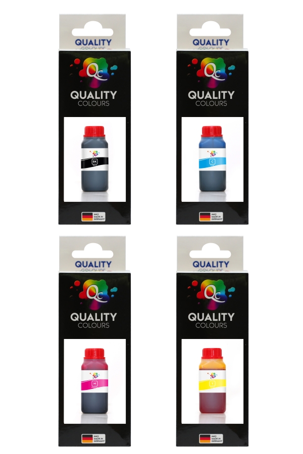 EPSON - Qc Epson L Serisi Yazıcılar İçin Uyumlu Mürekkep Seti 250ml 4 Renk