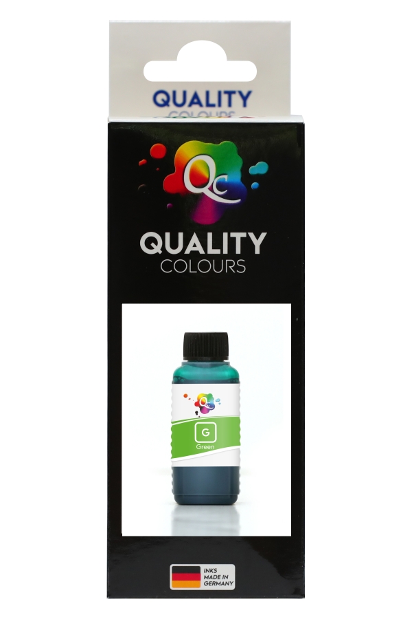 EPSON - Qc Epson Stylus Photo Serisi 4 Versiyon Yazıcılar İçin Uyumlu Mürekkep 100ml G Pig Green Yeşil
