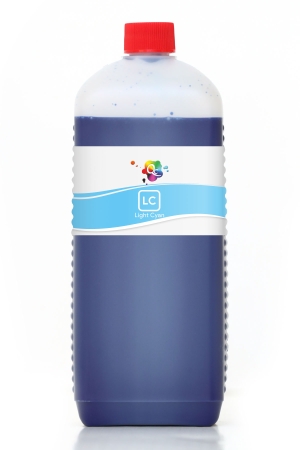 EPSON - Qc Epson Stylus Photo Serisi Yazıcılar İçin Uyumlu Mürekkep 1000ml LC Pig Light Cyan Açık Mavi