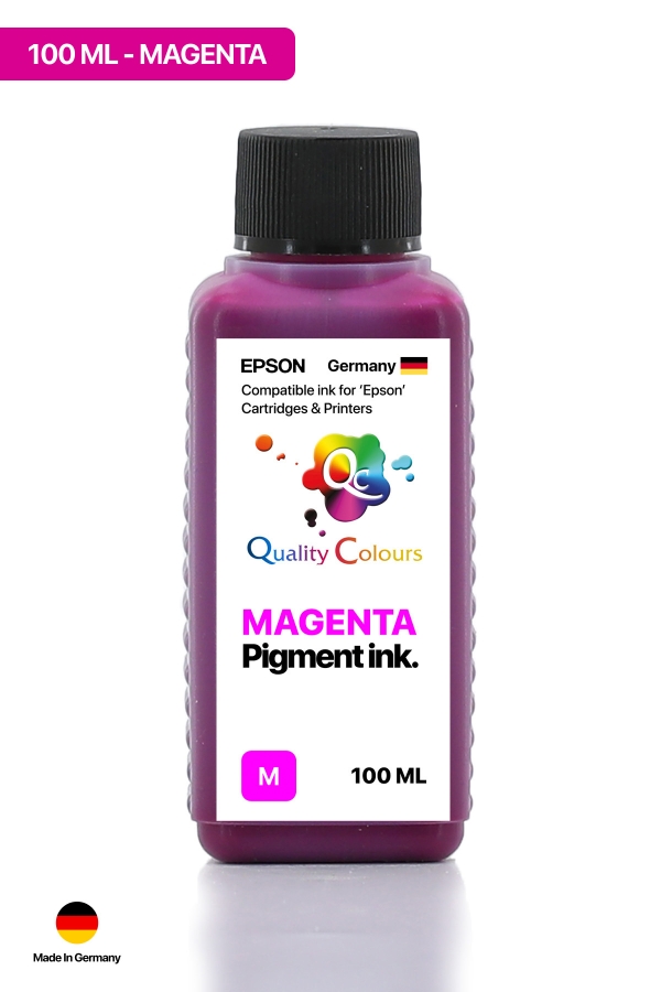  - QC Epson Colorworks Macenta Pigment 100ml Etiket Mürekkebi