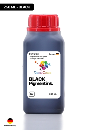  - QC Epson Colorworks Siyah Pigment 250ml Etiket Mürekkebi