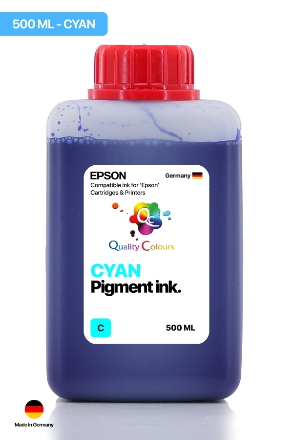  - QC Epson Colorworks Mavi Pigment 500ml Etiket Mürekkebi