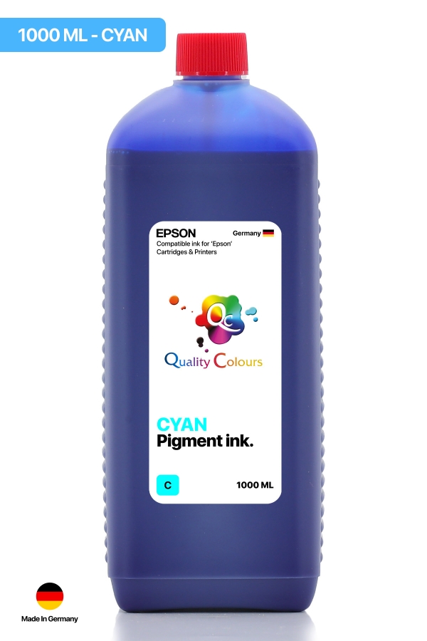  - QC Epson Colorworks Mavi Pigment 1000ml Etiket Mürekkebi