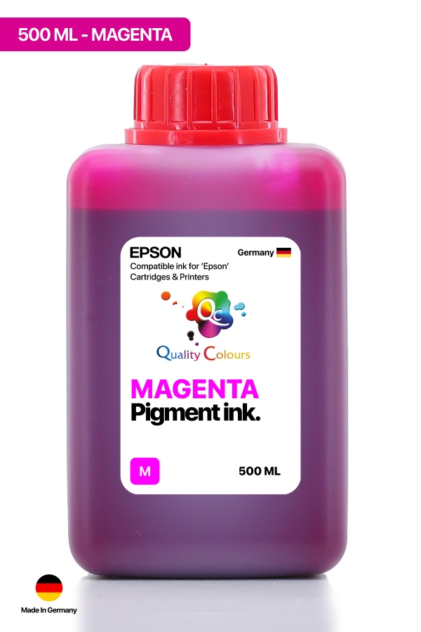  - QC Epson Colorworks Macenta Pigment 500ml Etiket Mürekkebi