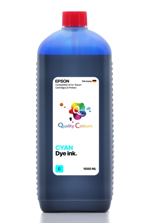 EPSON - Epson 101 103 104 Uyumlu Cyan (Mavi) Mürekkep 1000ml -Maksimum Tasarruf Paket