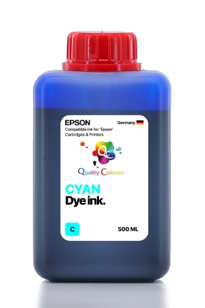EPSON - Epson 101 103 104 Uyumlu Cyan (Mavi) Mürekkep 500ml -Fırsat Paket