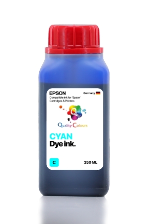 EPSON - Epson 101 103 104 Uyumlu Cyan (Mavi) Mürekkep 250ml -Avantajlı Paket